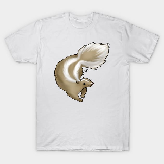 Mammal - Skunk - Apricot T-Shirt by Jen's Dogs Custom Gifts and Designs